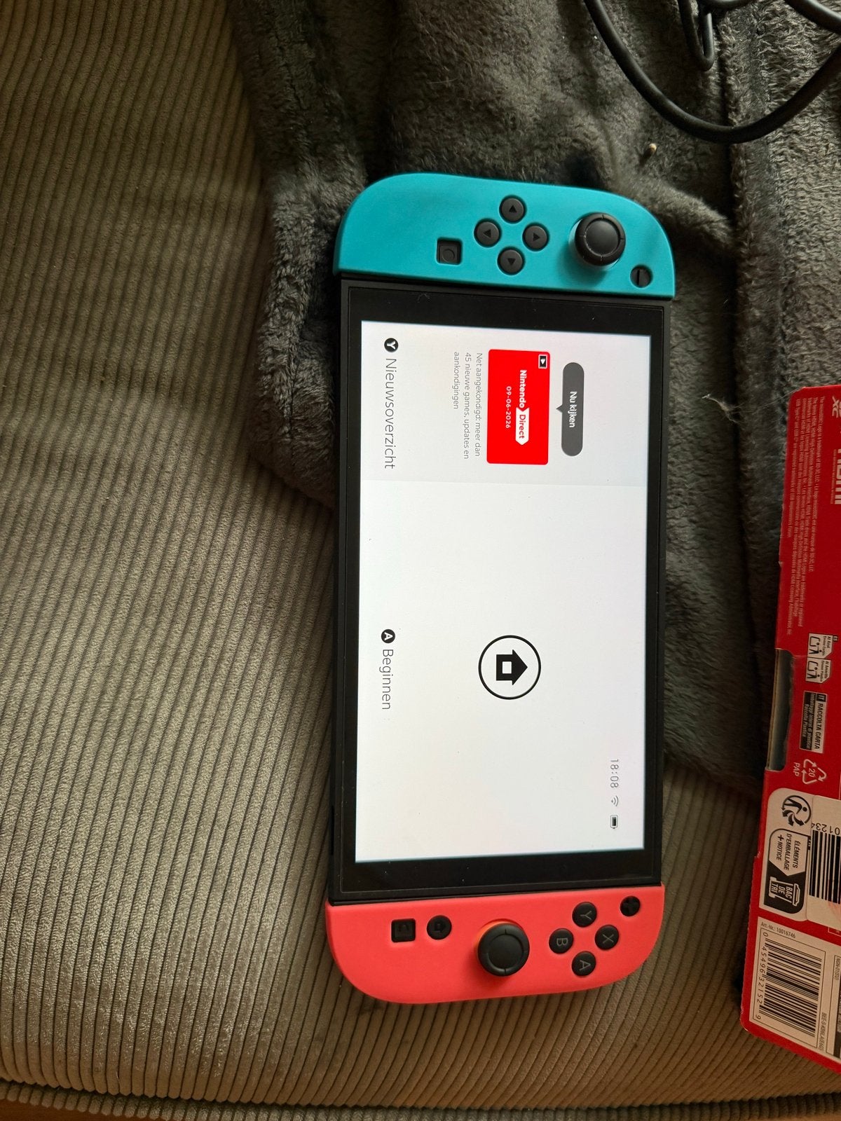 Nintendo Switch 2 - Zo goed als nieuw, compleet met doos, Ophalen, Zo goed als nieuw, Met 2 controllers, Switch 2019 Upgrade
