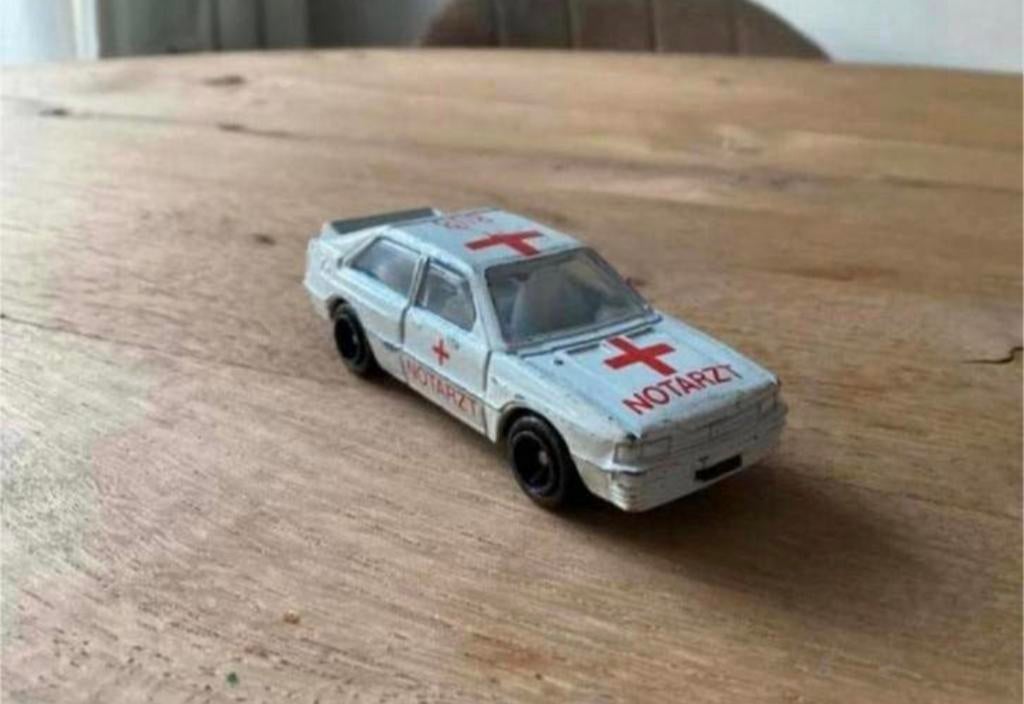 Audi Quattro Notarzt van Welly nr.8368, Ophalen of Verzenden, Gebruikt, Auto