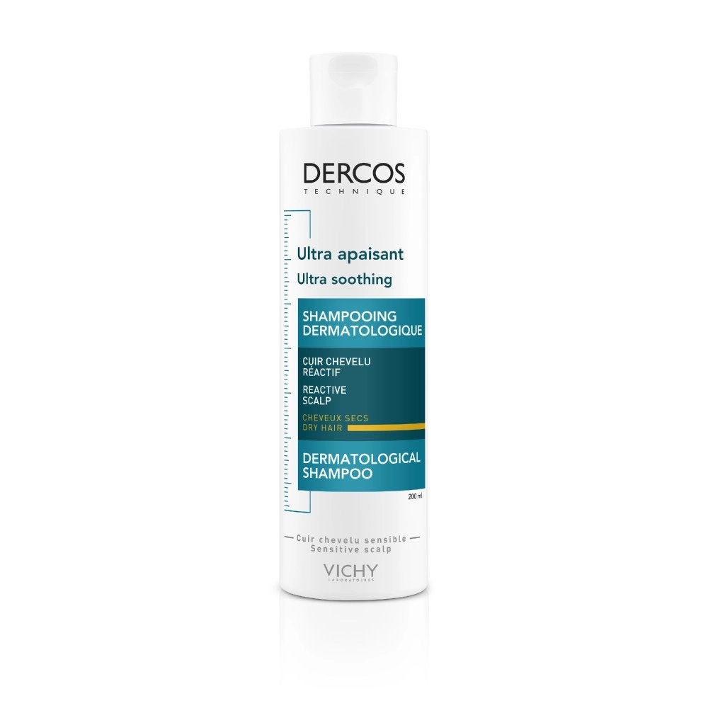 Vichy Dercos Dermo Ultra-Kalmerende Shampoo Droog Haar 200ml, Verzenden, Nieuw, Shampoo of Conditioner