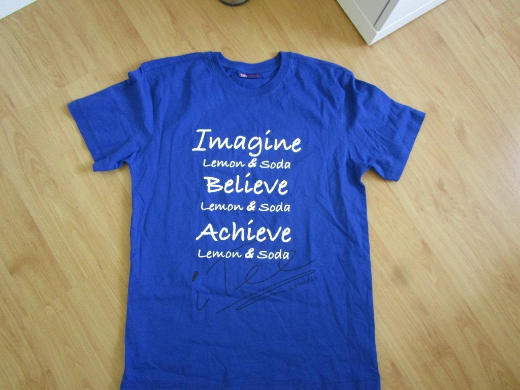 Lemon & Soda maat M - shirt met tekstprint, Ophalen of Verzenden, Zo goed als nieuw, Lemon & Soda, Maat 48/50 (M)