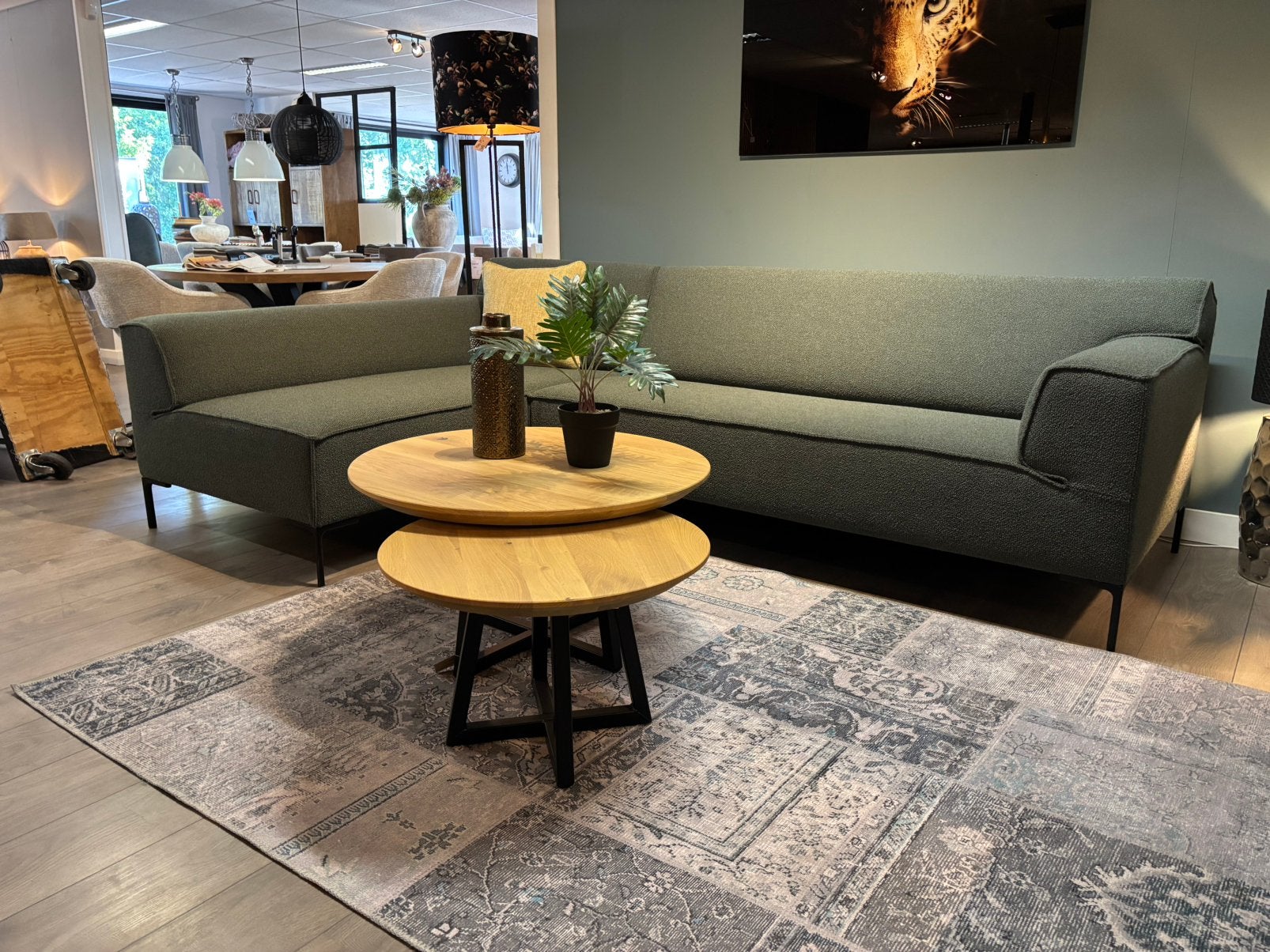 Design on stock Bloq ploegstof Monza, Huis en Inrichting, Banken | Bankstellen, 250 tot 300 cm, Verzenden, Hoekbank, 75 tot 100 cm