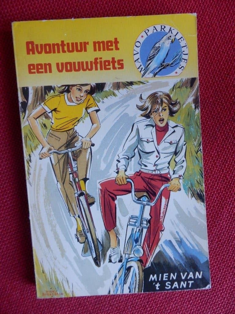 Avontuur met een vouwfiets - mien van t sant, Boeken, Gelezen, Ophalen of Verzenden, Fictie, Mien van t sant