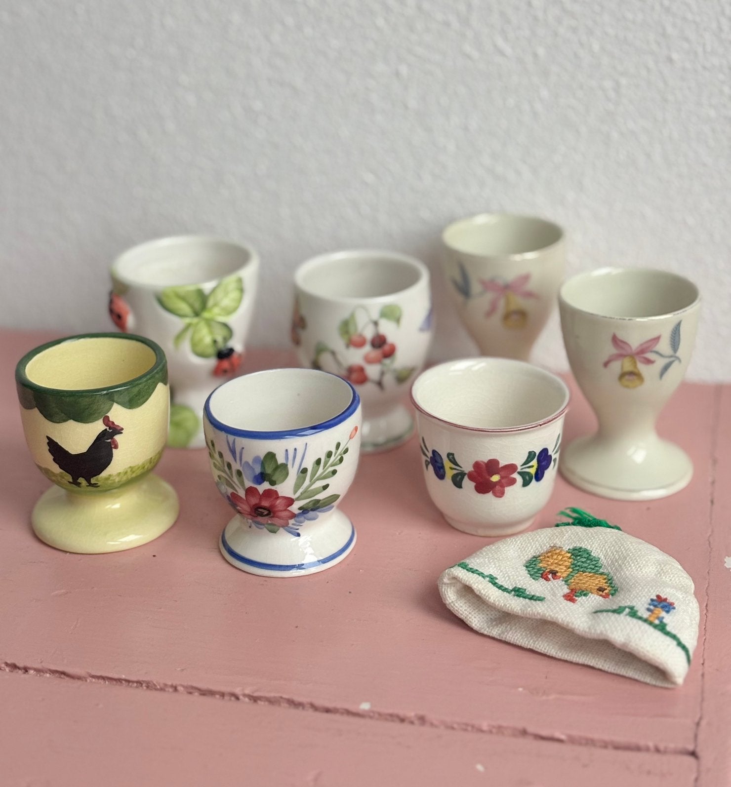 Vintage eierdopjes Collectie, Ophalen