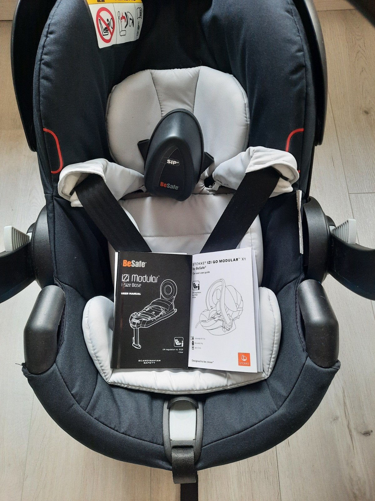 Stokke iZi Modular autostoel met base, Gebruikt, Isofix, 0 t/m 13 kg, Ophalen