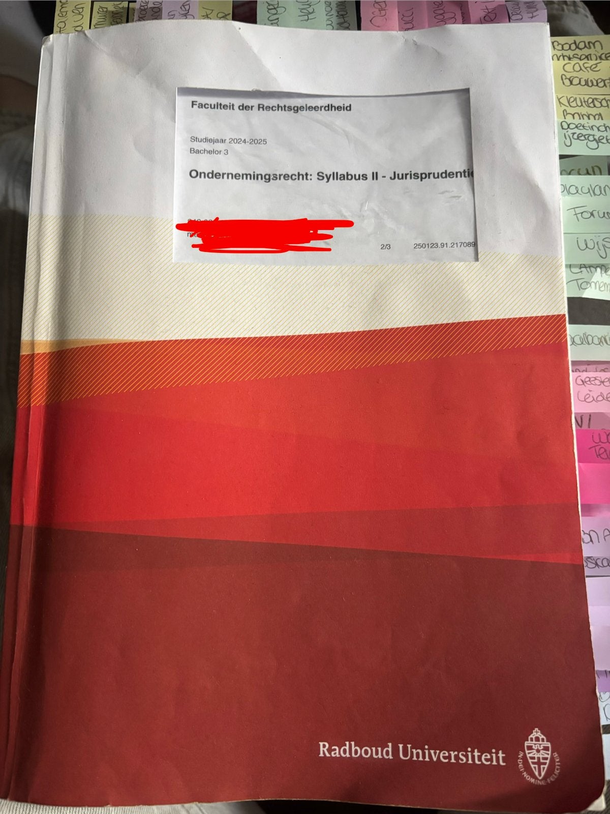 Ondernemingsrecht Syllabus II - Radboud Universiteit, Boeken, Studieboeken en Cursussen, Ophalen of Verzenden, Gamma, Gelezen