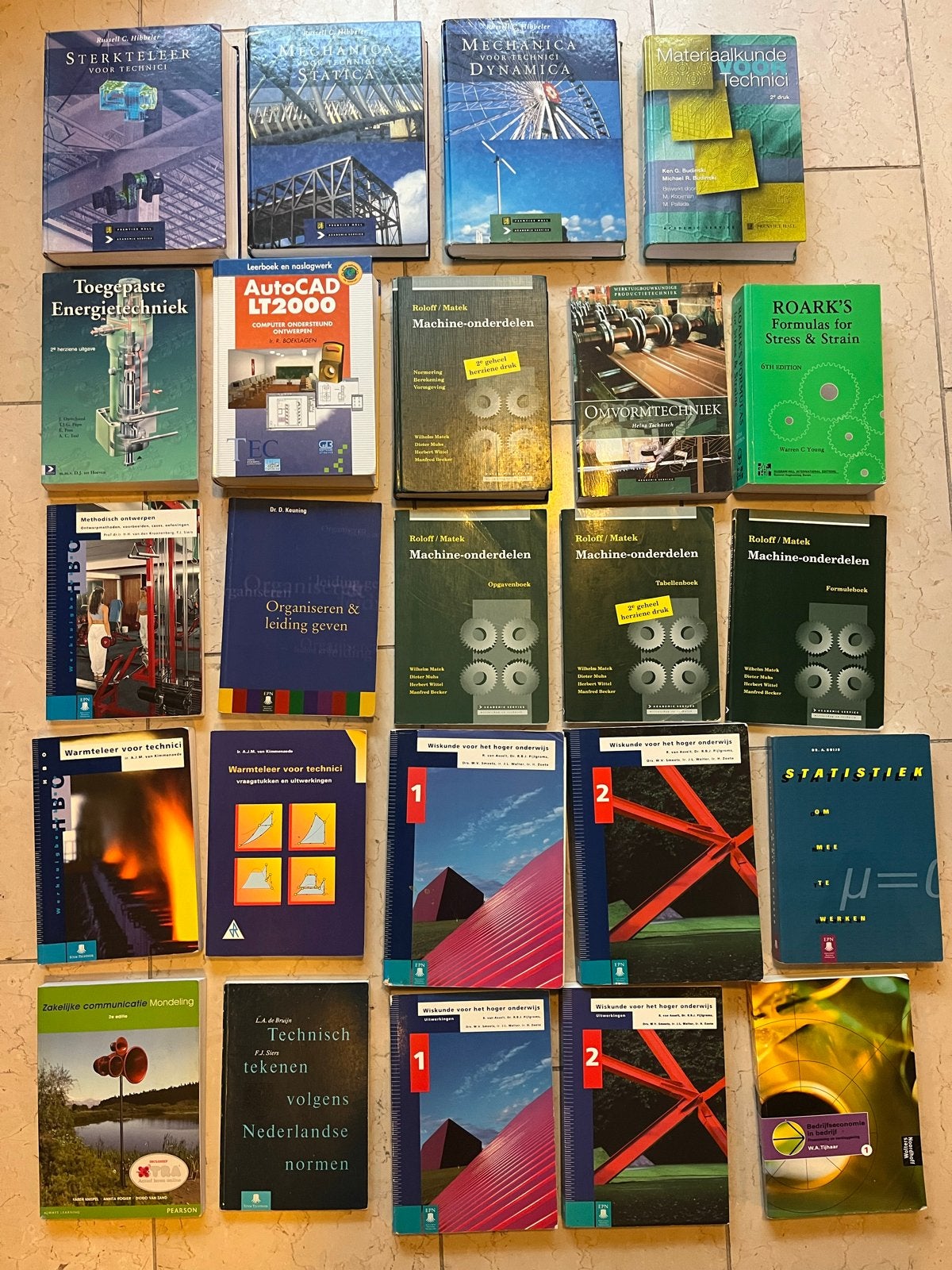 Compleet pakket technische boeken HBO/WO - Werktuigbouwkunde, Boeken, Ophalen of Verzenden, Beta, Gelezen, HBO