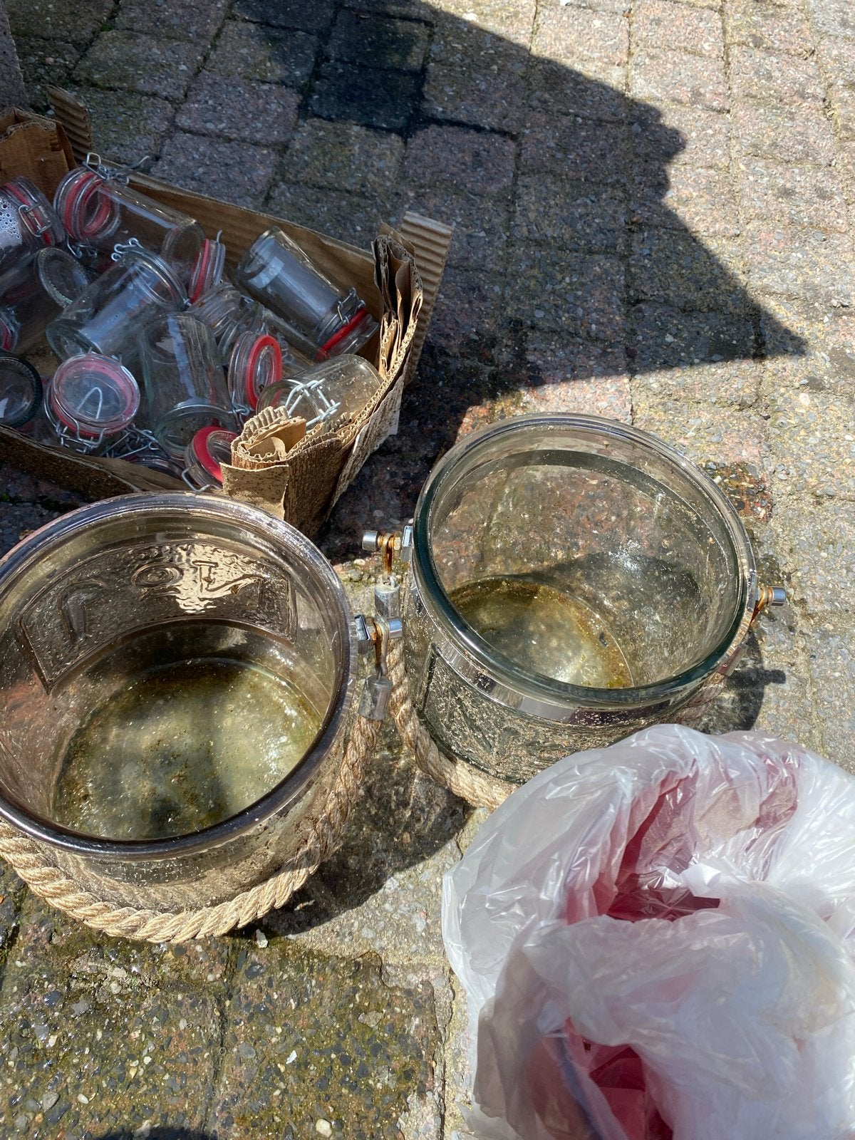 Glazen voorraadpotten en weckpotjes, Ophalen of Verzenden, Voorraadpot, Overige merken, Glas
