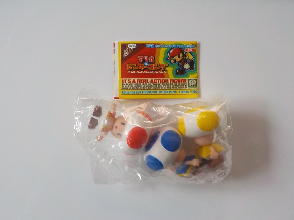 2004 Nintendo Mario vs. Donkey Kong Kubrick Figuur Yujin 3x, Ophalen of Verzenden, Nieuw
