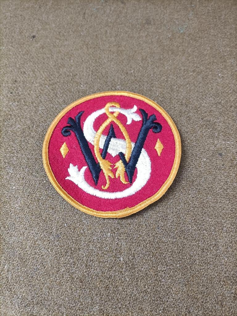 Vintage patch Smith en Wesson, Verzenden, Landmacht, Amerika, Embleem of Badge