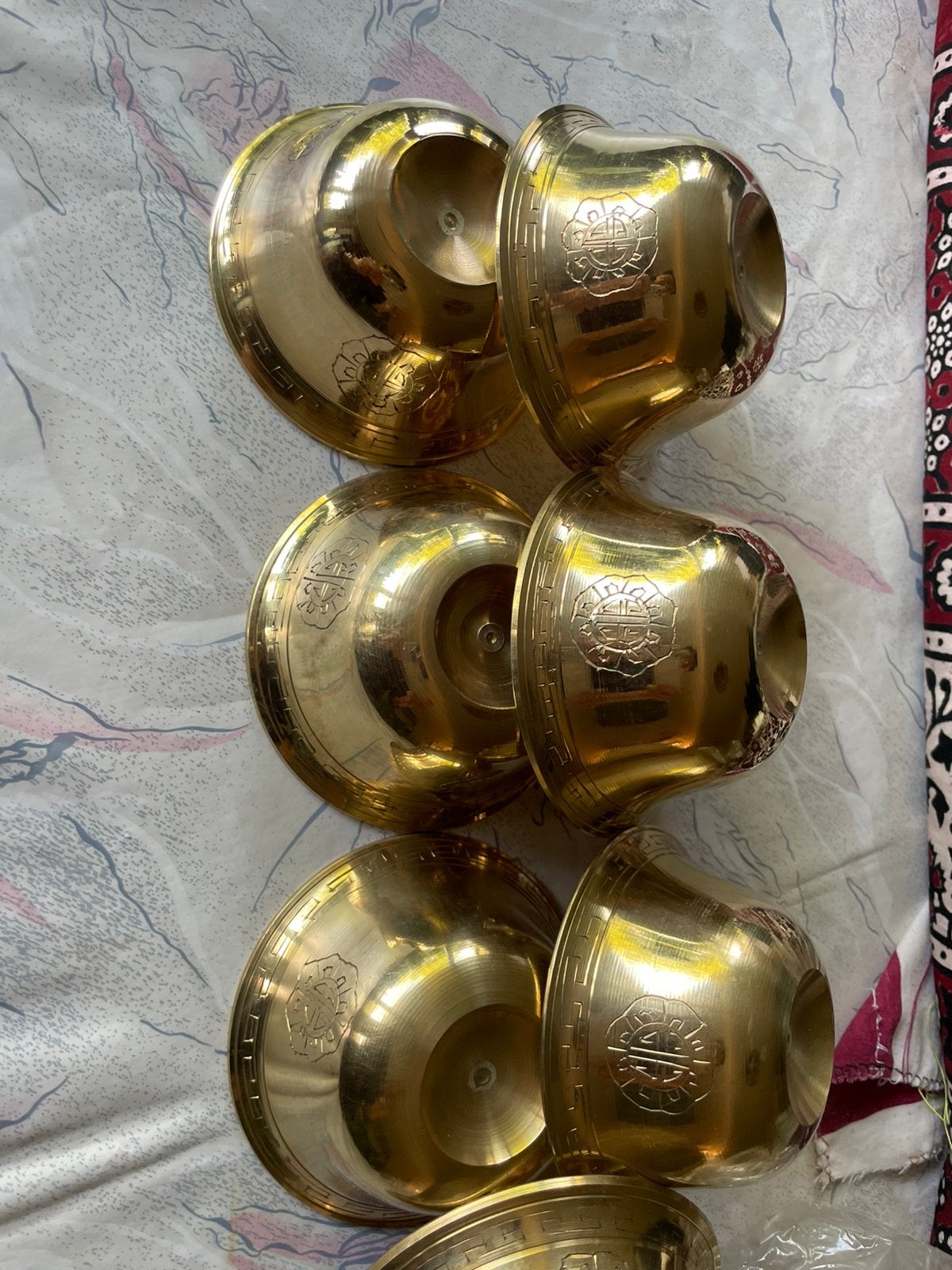 7 x Tibetans water rituals kleine kommen, Huis en Inrichting, Ophalen of Verzenden, Nieuw, Overige stijlen, Kom(men)