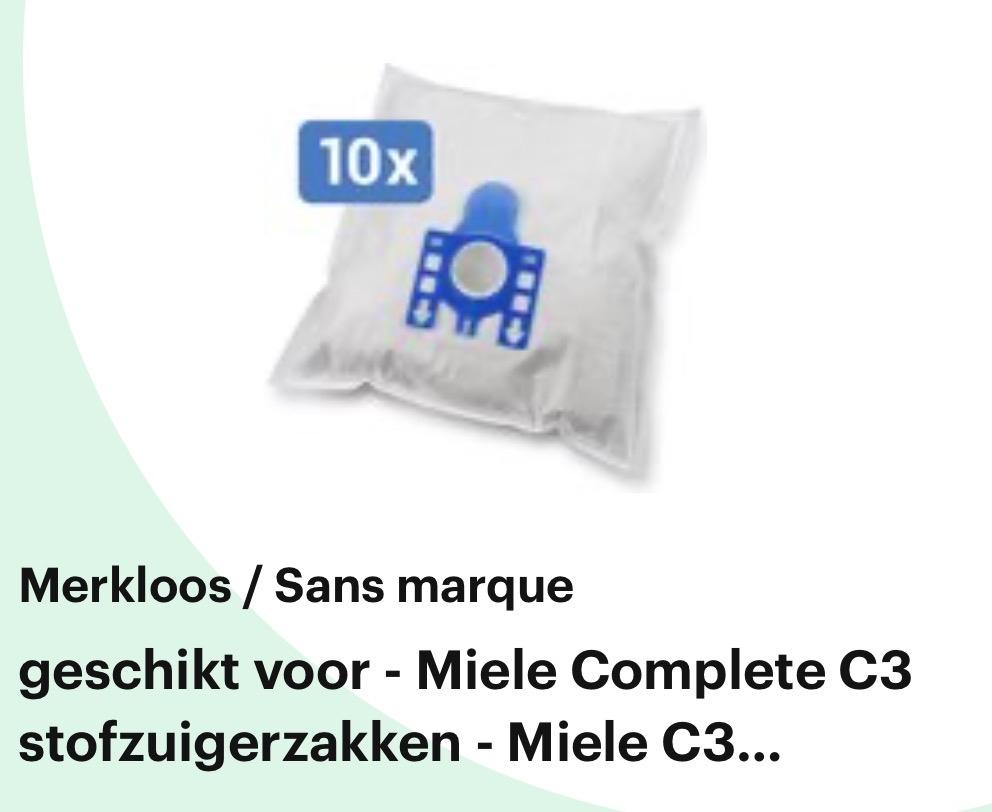 10x Stofzuigerzakken voor Miele Complete C3, Ophalen of Verzenden, Nieuw, Stofzak