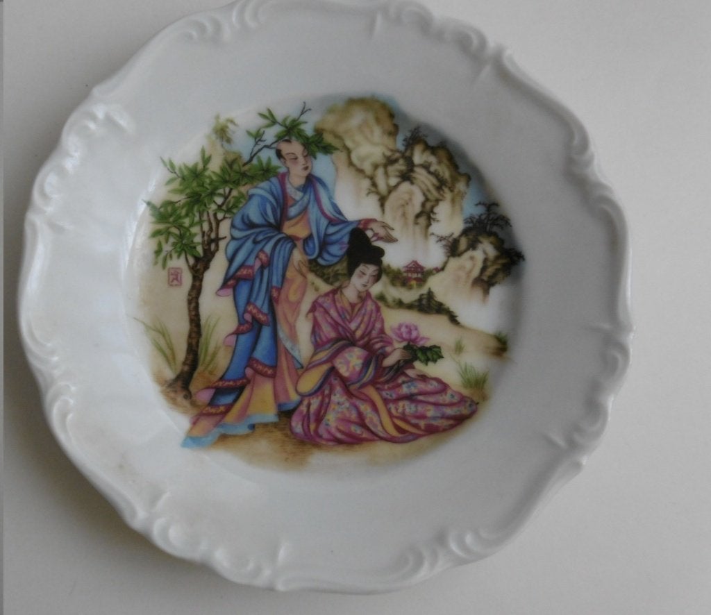 Gebaksborden Vintage Japan, Antiek en Kunst, Antiek | Servies los, Ophalen of Verzenden