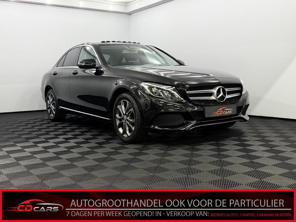 Mercedes-Benz C-Klasse 200 Prestige Schuifdak, Camera, Half, Auto's, Mercedes-Benz, Automaat, Achterwielaandrijving, Euro 6, Zwart