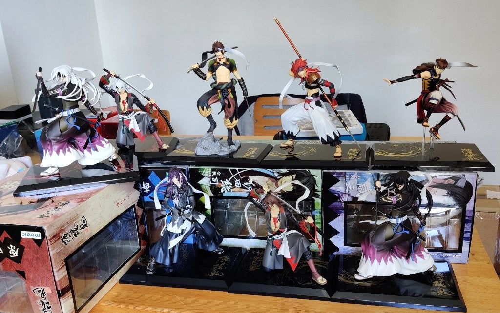 Hakuouki Shinsengumi Samurai set (8 figures) anime figure, Ophalen of Verzenden, Zo goed als nieuw