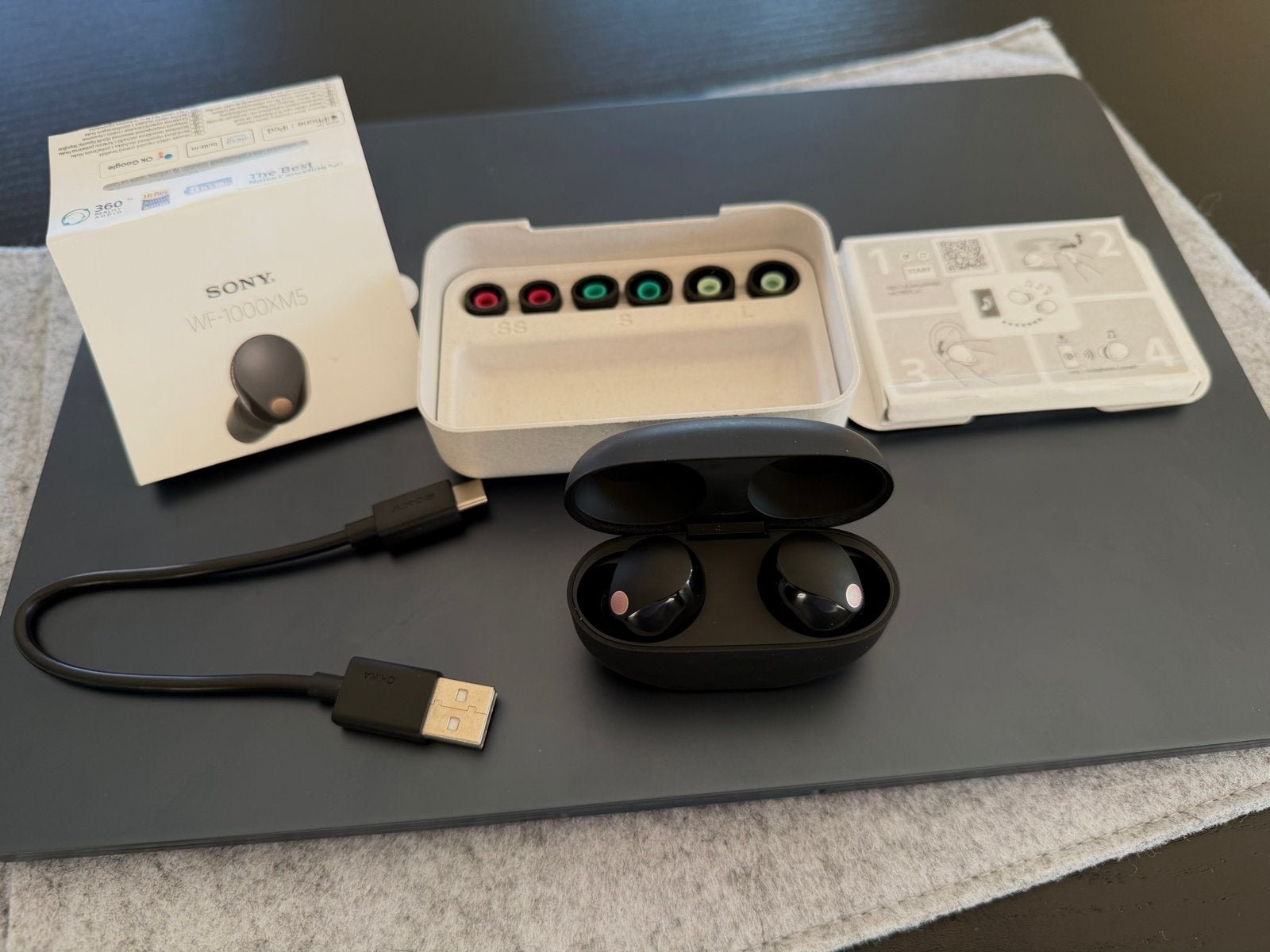 Sony WF-1000XM5 In-ear Koptelefoon Zwart