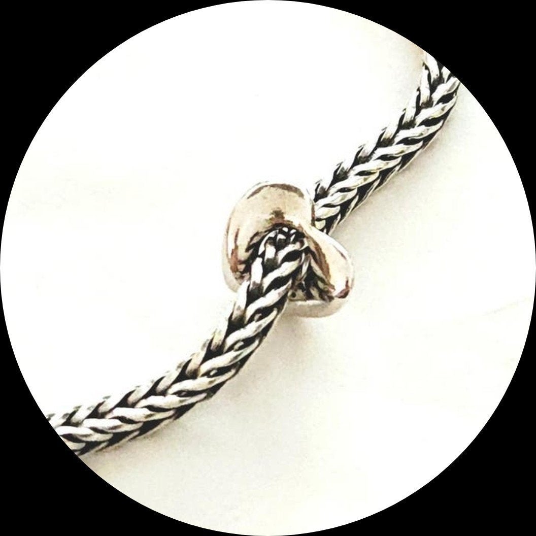 Trollbeads Teder Hart TAGBE-00242 / voor armband, Ophalen of Verzenden, Zo goed als nieuw, Trollbeads, 1 bedel