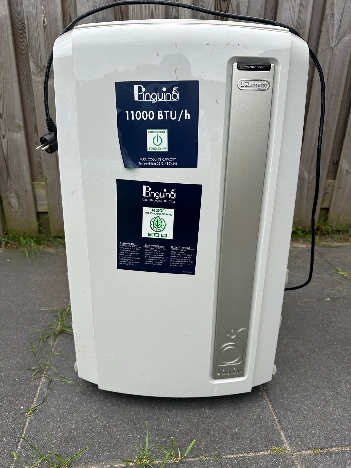 Delonghi Pinguino Mobiele Airco - Maakt geluid, Ophalen, Minder dan 60 m³, Koelen en Ontvochtigen, Niet werkend