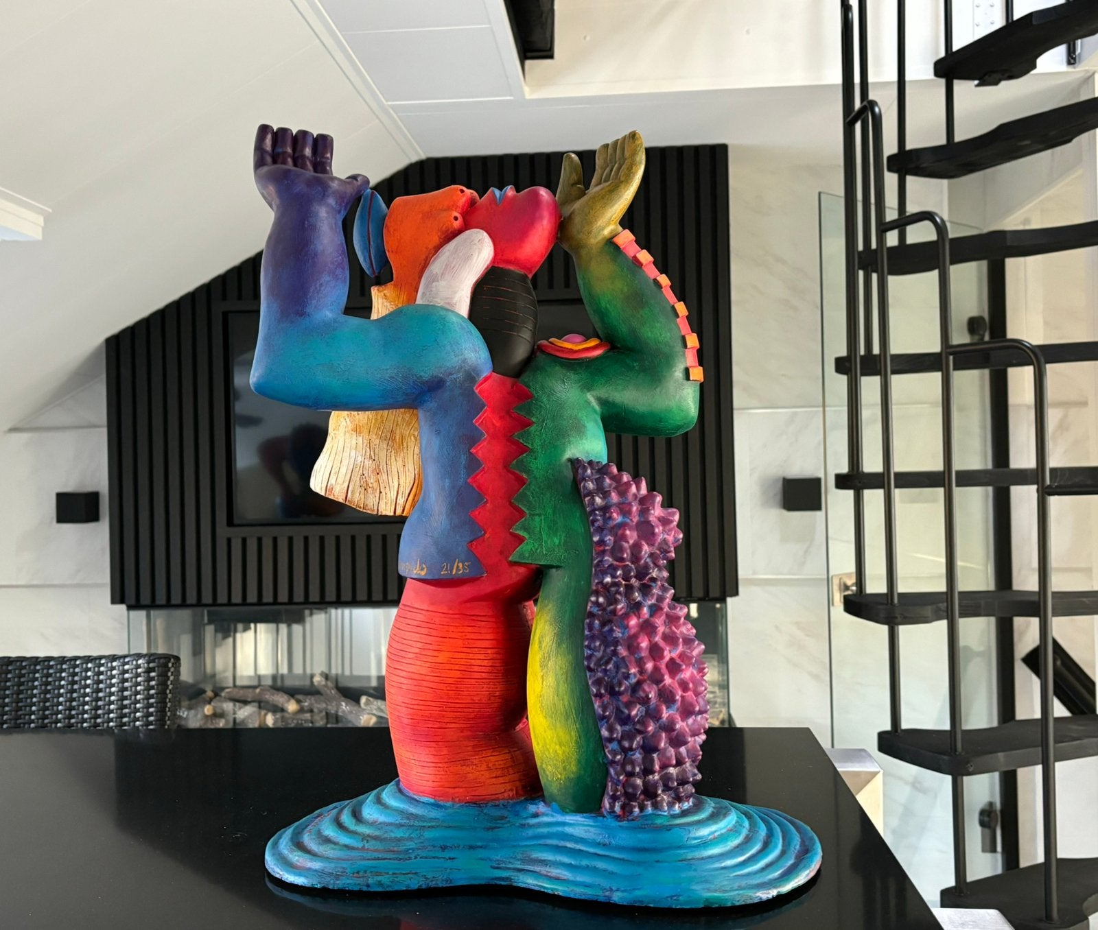 Groot kunstwerk Beeld Clemens Briels, Ophalen