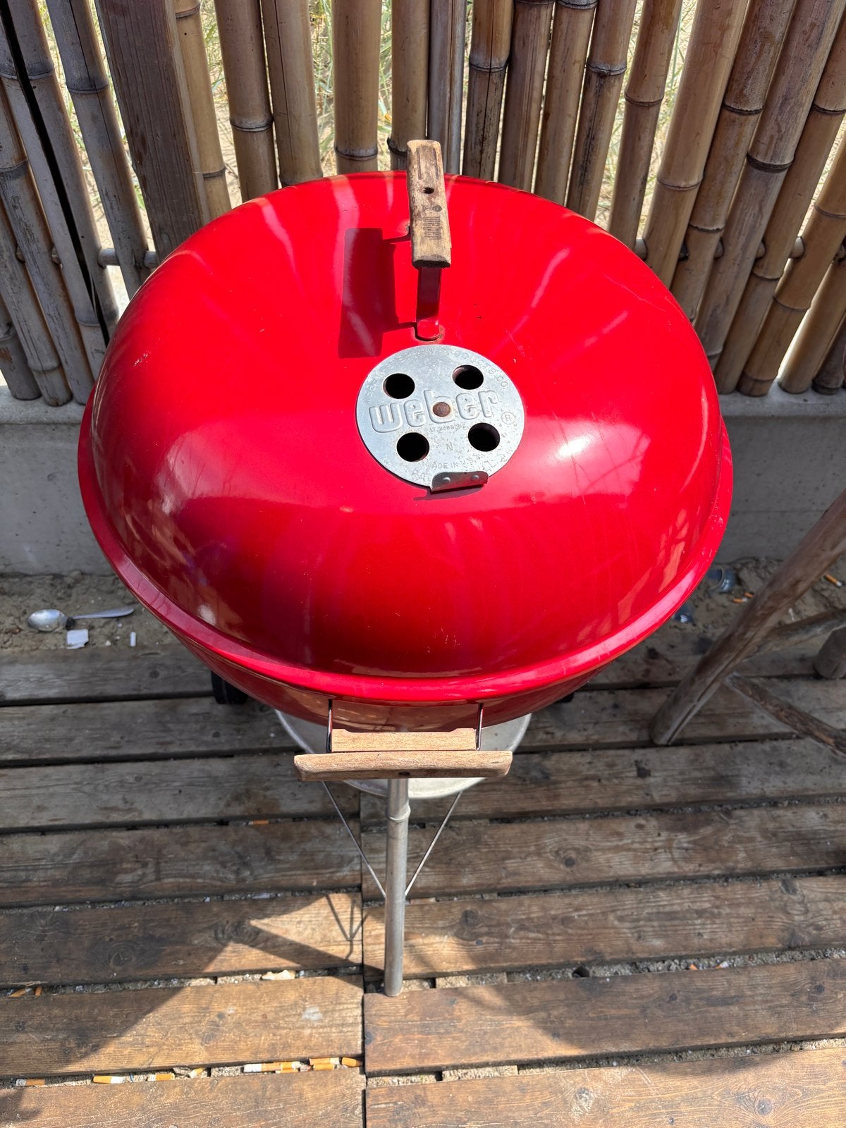 Weber 57 GBS rooster - Rode barbecue, Ophalen of Verzenden, Gebruikt