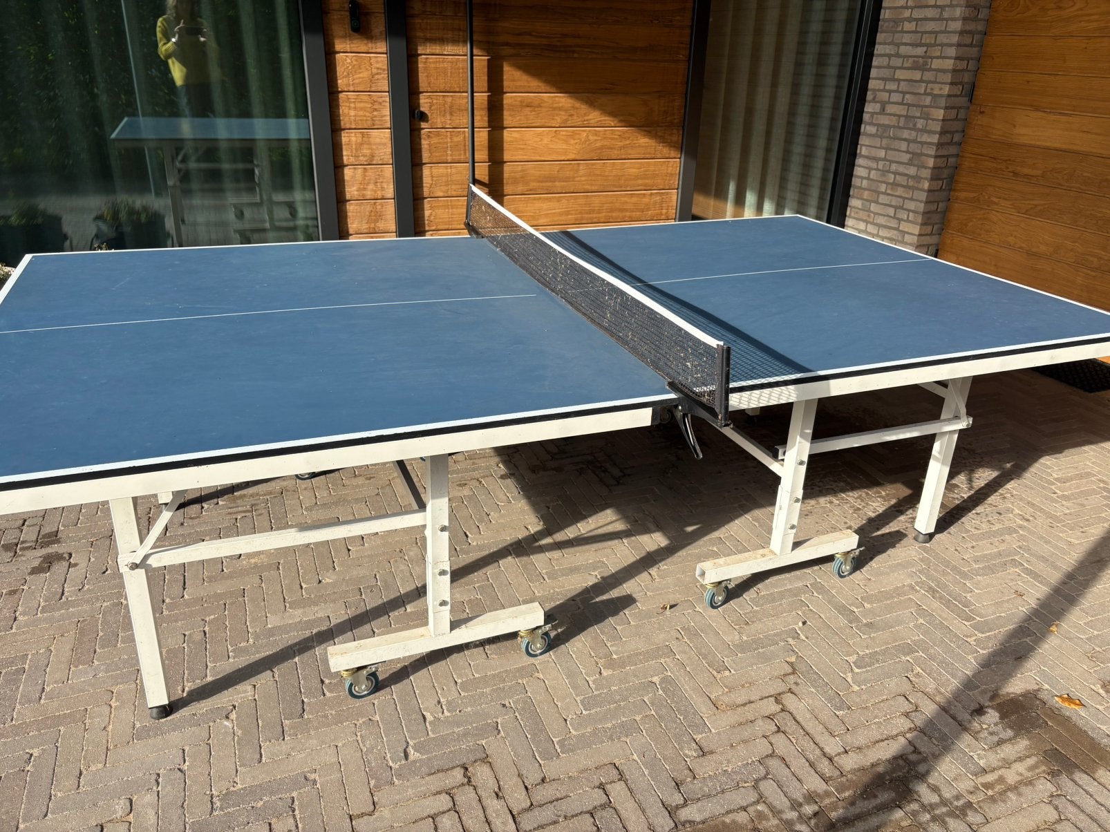 Tafeltennis tafel outdoor inklapbaar Dione S400i, Ophalen, Zo goed als nieuw, Tafel Outdoor, Inklapbaar