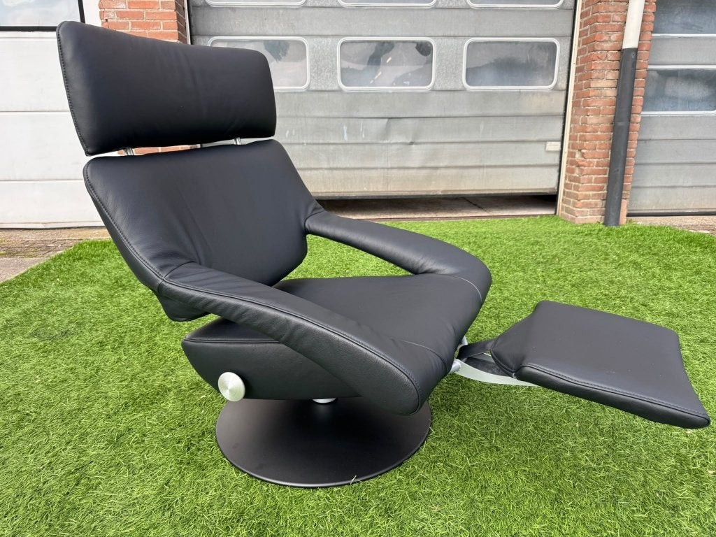 Relax fauteuil De Sede Ds-255 zwart leer design stoel desede, Geen, Pahest@hotmail.nl, Design, 75 tot 100 cm