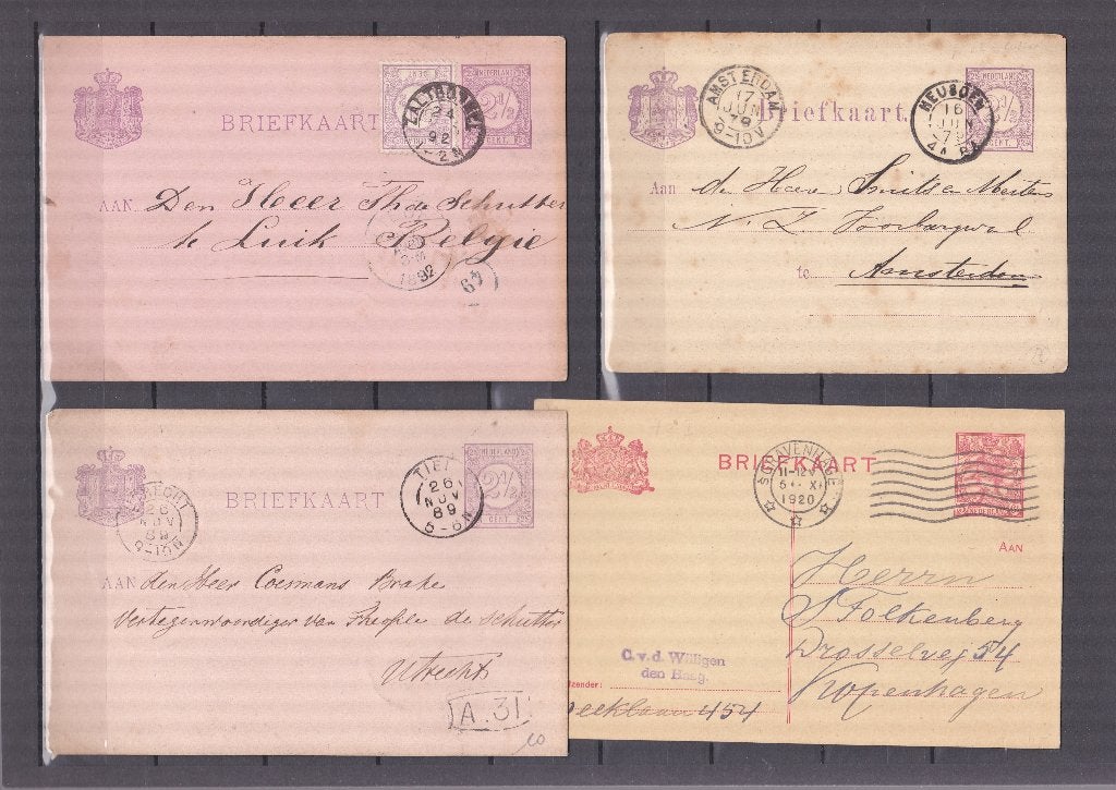 4 briefkaarten  Nederland, Ophalen of Verzenden, Briefkaart