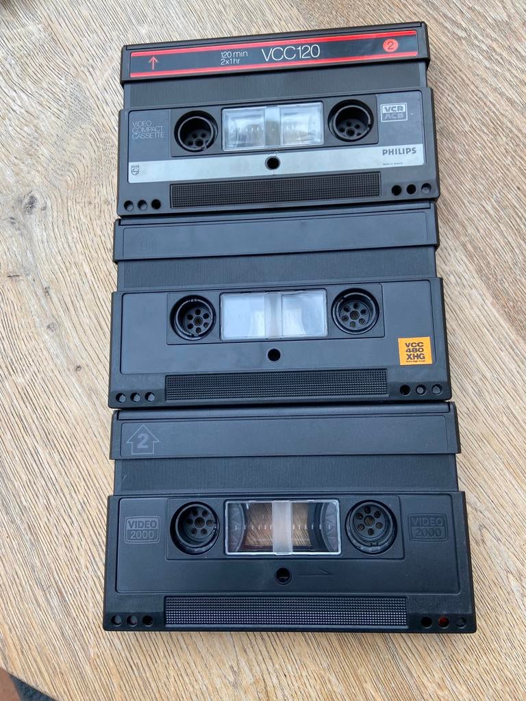 VCC 2000 videobanden, Audio, Tv en Foto, Videospelers, Ophalen of Verzenden, Gebruikt, Video 2000-speler of -recorder