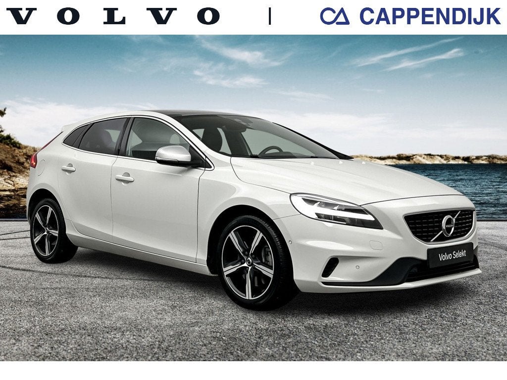 Volvo V40 T3 153PK AUT6 Polar+ Sport| Pano| Camera| H&K soun, 12 maanden, 4 cilinders, Wit, 1500 kg