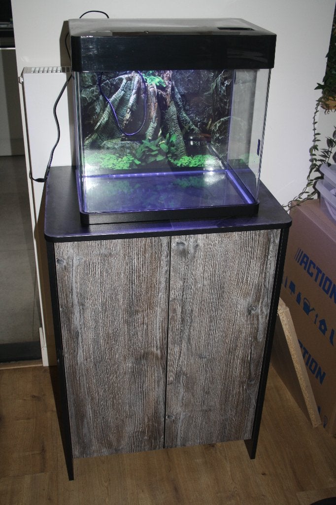 Aquarium superfish panorama 50 met dubbele onderkast, Dieren en Toebehoren, Ophalen, Gebruikt, Leeg aquarium, Superfish
