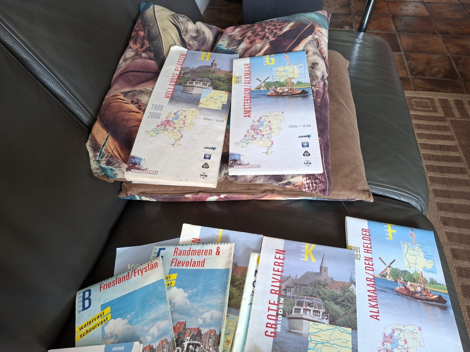 13 oude vaarkaarten Nederlandse wateren, Ophalen of Verzenden