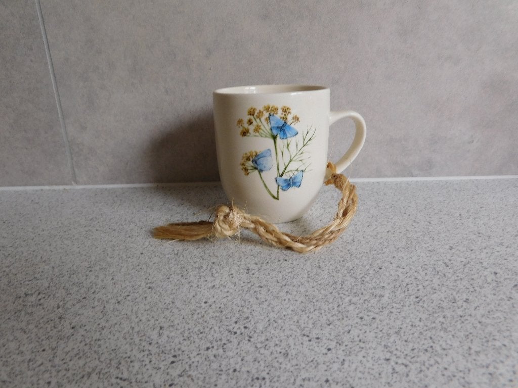 Senseo Mok 150 ml. Chenille de Papillon TS, Zo goed als nieuw, Overige stijlen, Mok, Ophalen of Verzenden