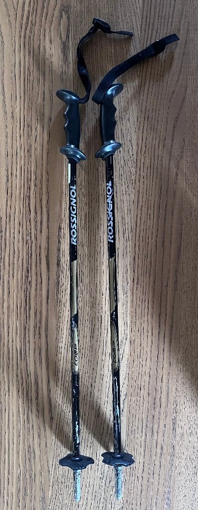 Rossignol & TecnoPro kinder skistokken, Gebruikt, Stokken, 100 tot 140 cm, Rossignol