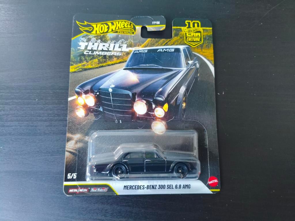 Hot Wheels Mercedes-Benz 300 SEL 6.8 AMG Thrill Climbers, Ophalen of Verzenden, Nieuw, Auto