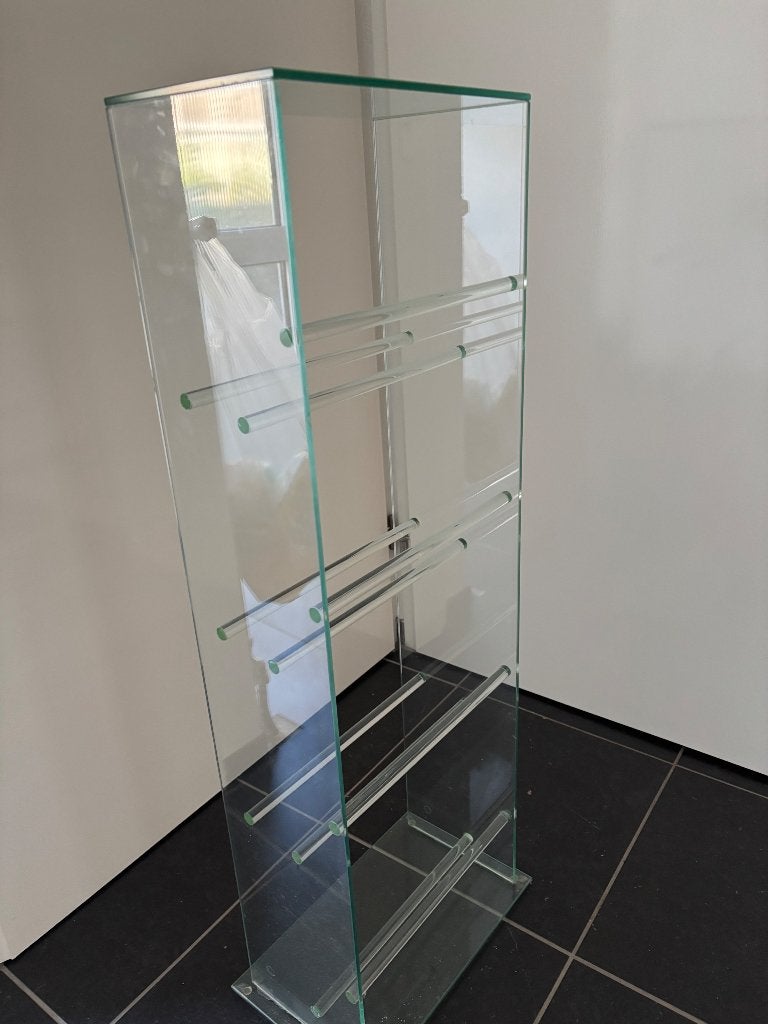 DVD rek, glas.  Gratis!, Alle leeftijden, Ophalen, Gebruikt