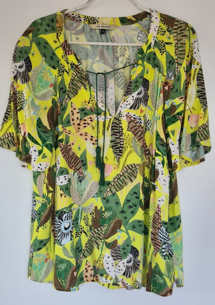 Pom blouse maat 40 , geel, Maat 38/40 (M), Verzenden, Geel, Zo goed als nieuw