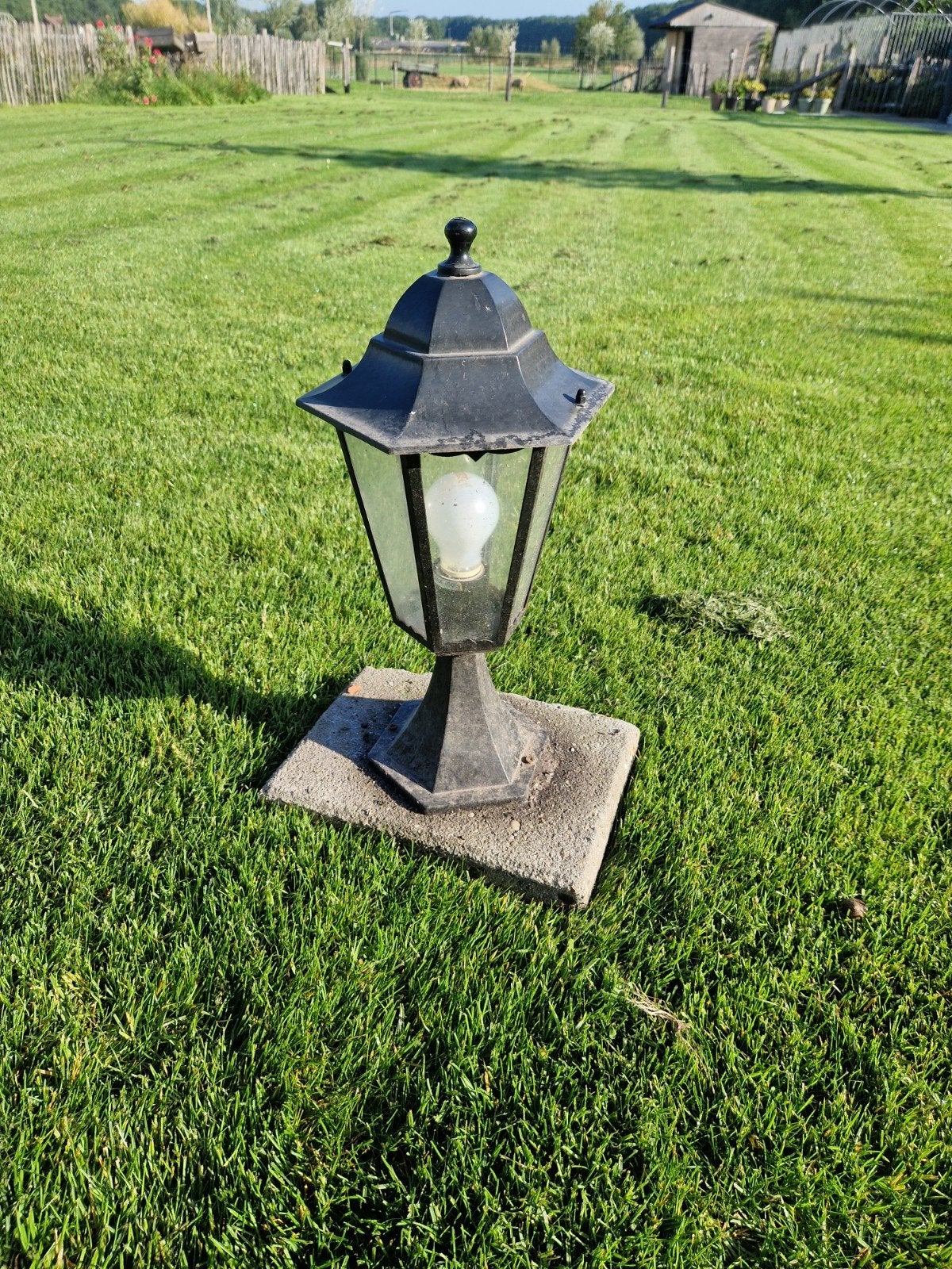 3 stuks Klassieke lantaarn tuinverlichting, Overige materialen, Gebruikt, Minder dan 50 watt, Staande lamp