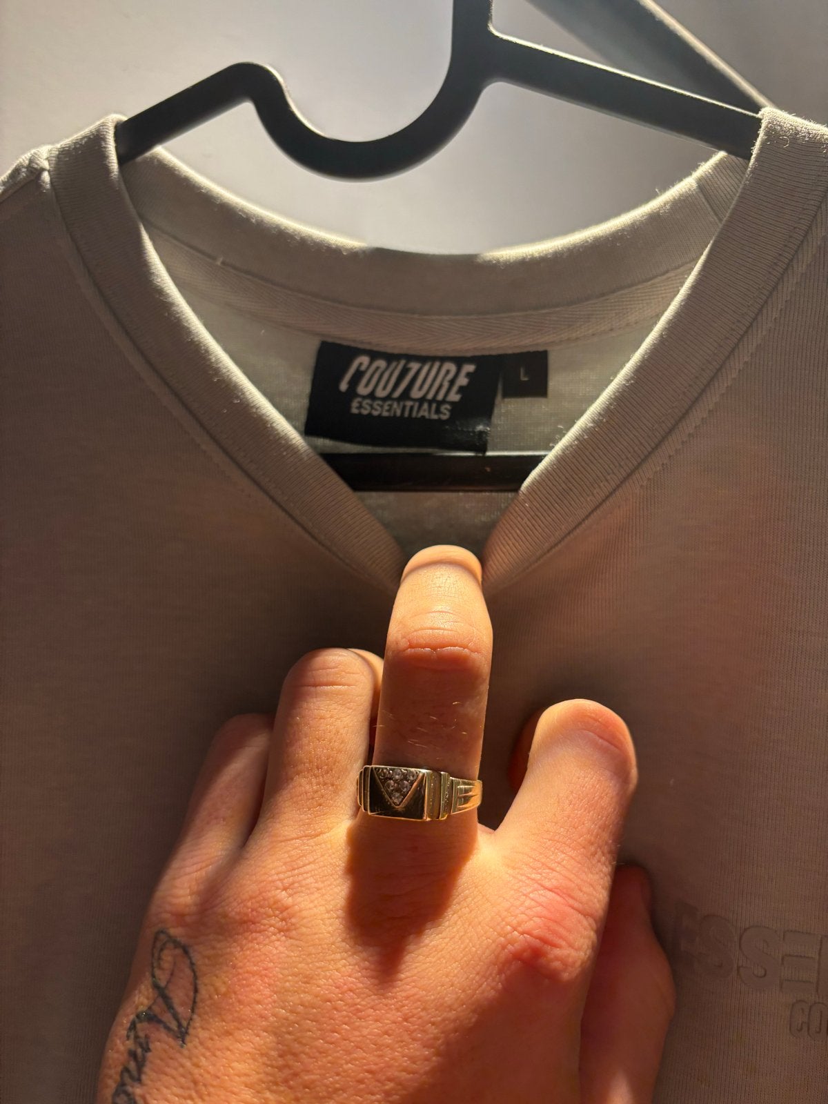 Couture Essentials T-shirt - Maat L - Zo goed als nieuw, Ophalen, Zo goed als nieuw, Maat 52/54 (L), Grijs