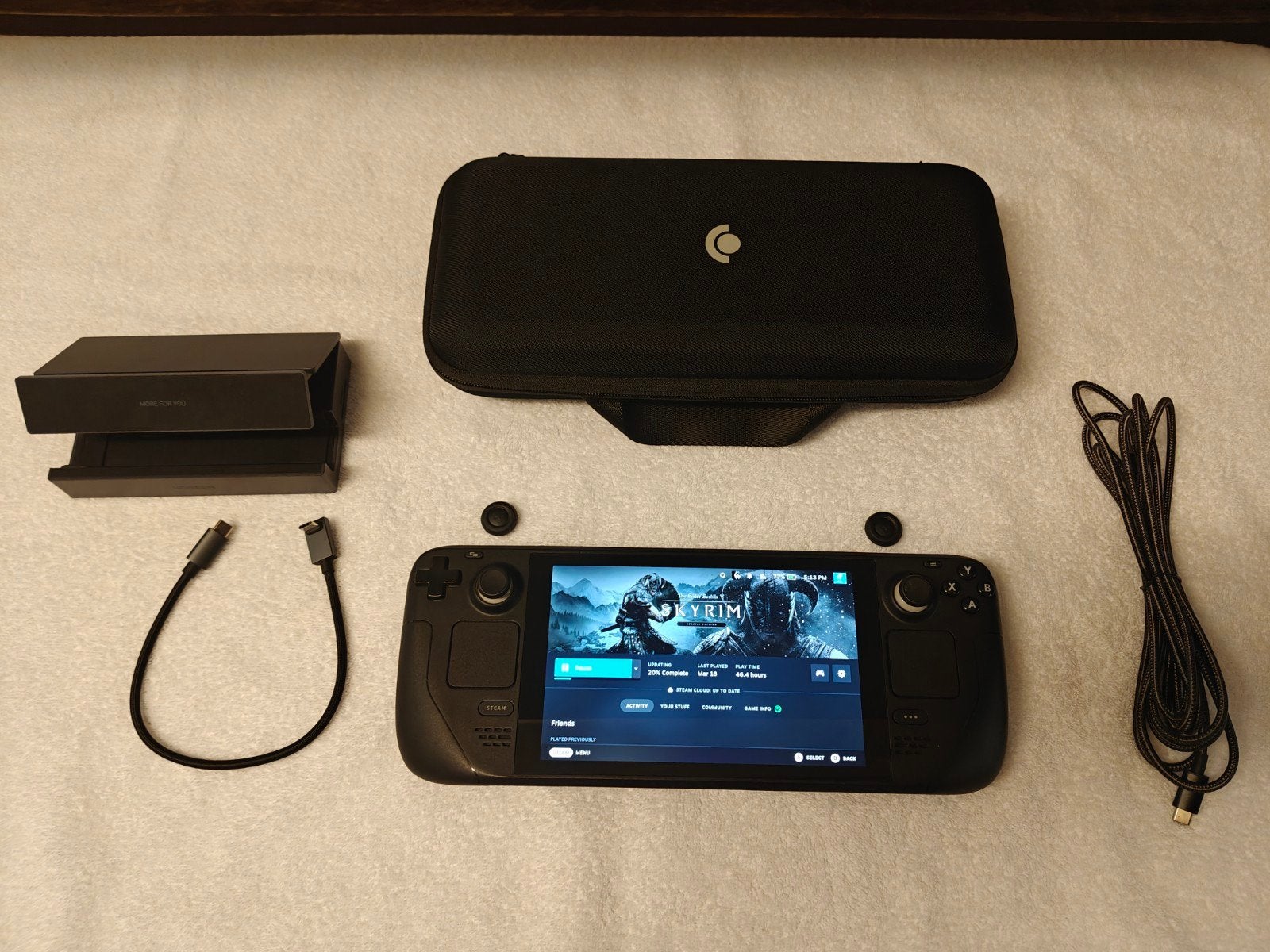 Steam Deck 64GB 512GB Samsung EVO UGREEN Dock | Complete set, Ophalen of Verzenden, Valve, Zo goed als nieuw