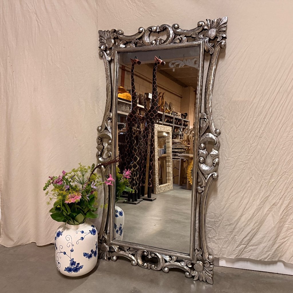 barok spiegel - houten lijst 150 x 80 cm - Gratis bezorgd, TTM Wonen, Meubels – (Perzische) Tapijten en Woonaccessoires, Taag 63, 2491 CS, Den Haag (Forepark)