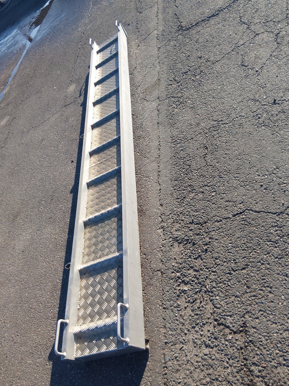 professionele aluminium loopplank met touw leuning, Ophalen, Gebruikt, 2 tot 4 meter