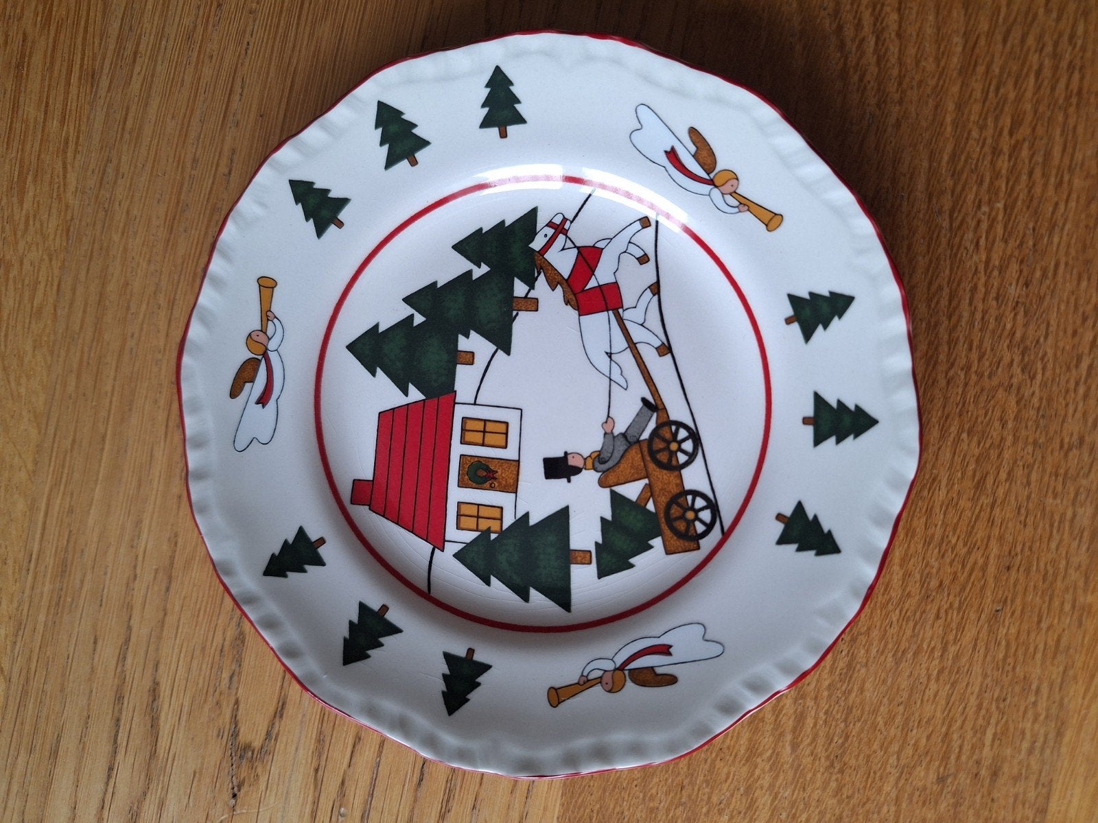 Mason's Christmas Village bord, Ophalen of Verzenden