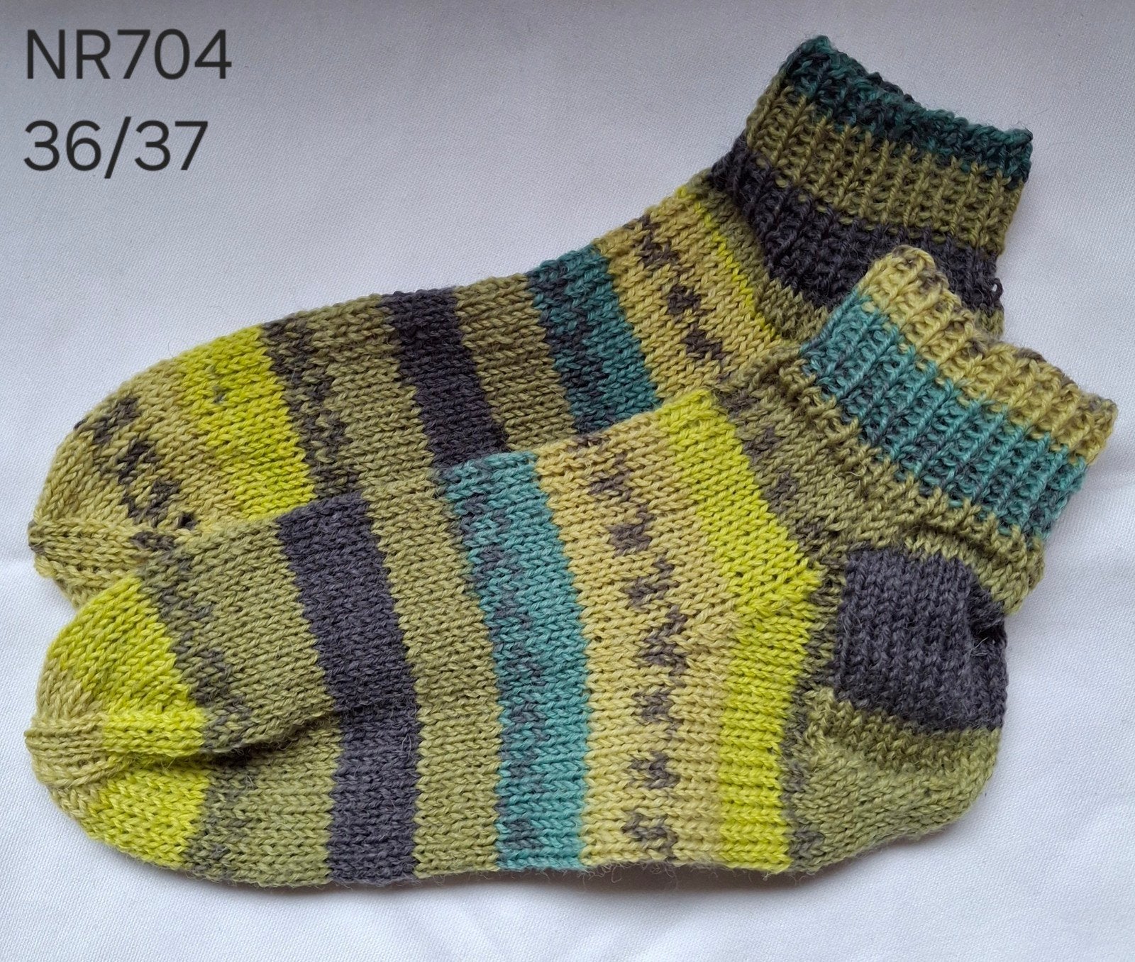 Handgebreide sokken maat 36/37, Kleding | Dames, Sokken en Kniesokken, Overige kleuren, Verzenden, Nieuw