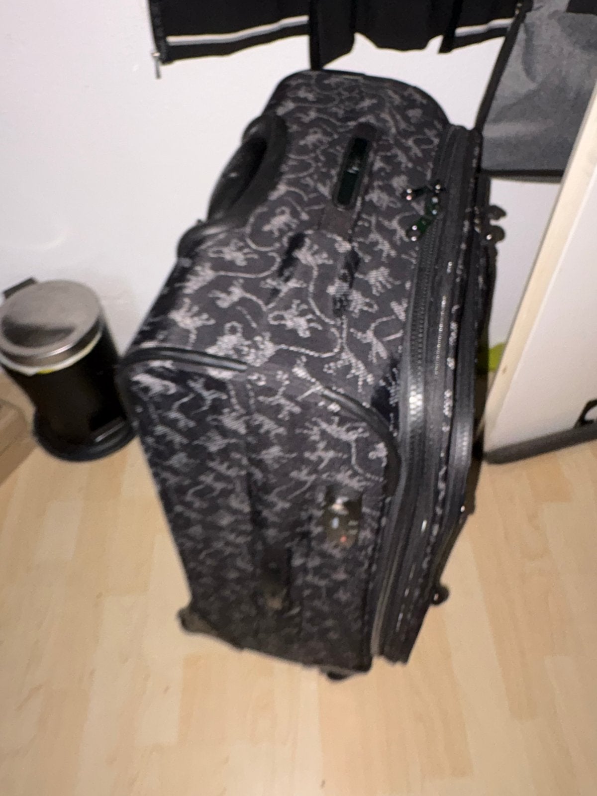 Zwarte Kipling reiskoffer met uitschuifbare handgreep en wie, Ophalen, 30 cm of meer, Zwart, Zo goed als nieuw