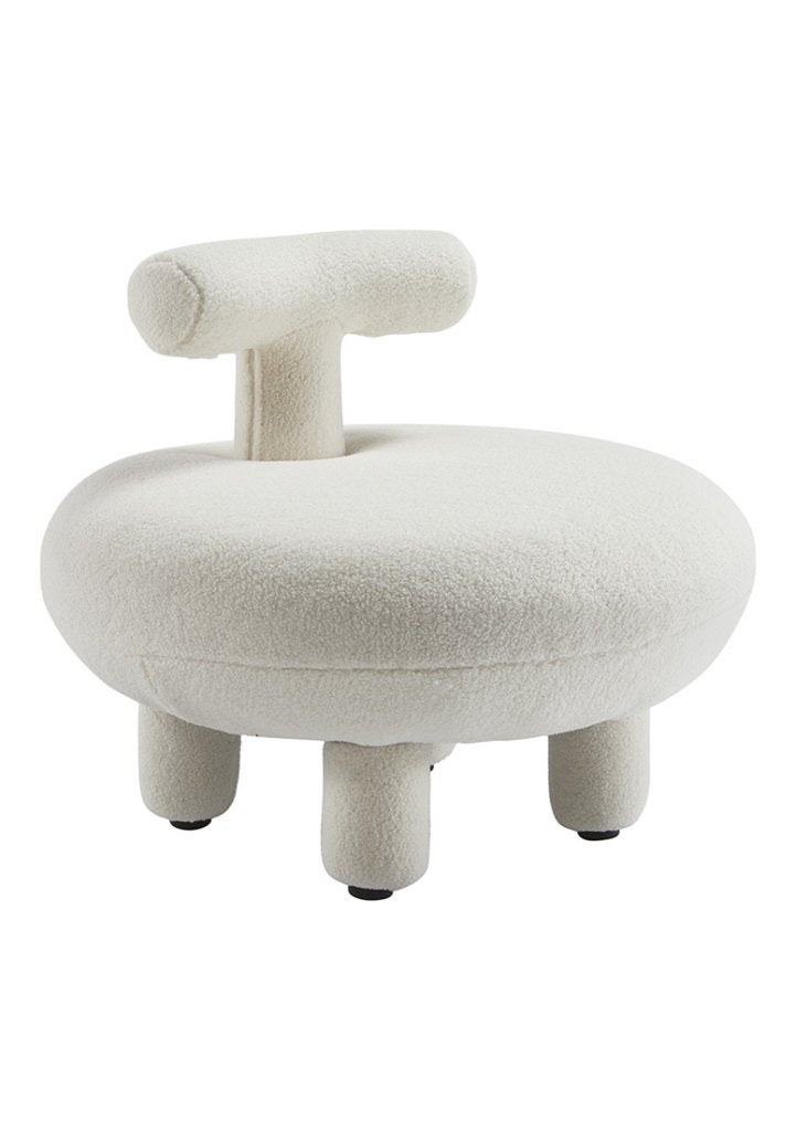 OHNO Furniture Orlando - Moderne Teddy Stoel - Wit, Niet ingevuld, Wit, Niet ingevuld, Nieuw