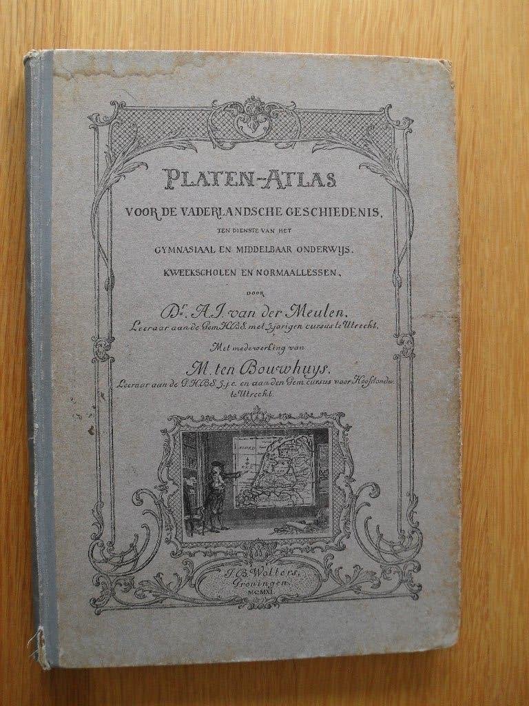 Platen-Atlas voor de Vaderlandsche geschiedenis, Ophalen of Verzenden, Gelezen, Overige gebieden