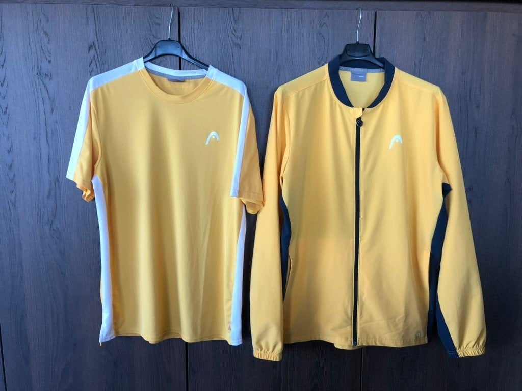 Sportjack en shirt HEAD, maat M, Kleding | Heren, Geel, HEAD, Gedragen, Verzenden