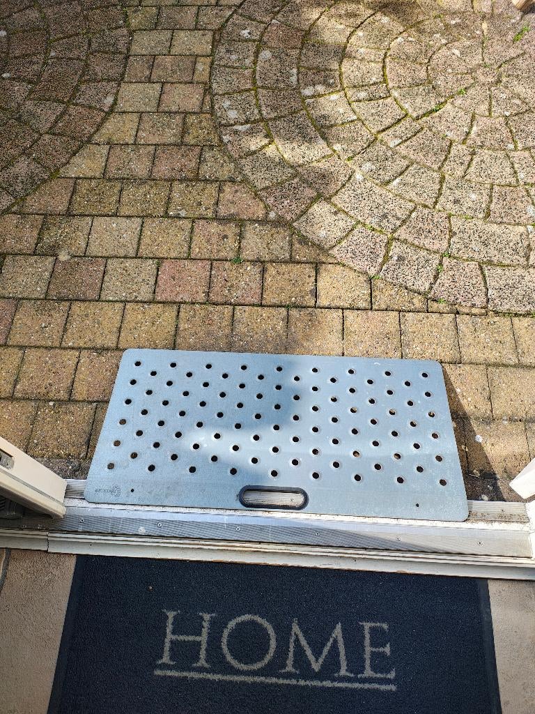 Oprij plaat  drempelgulp, Ophalen, Gebruikt