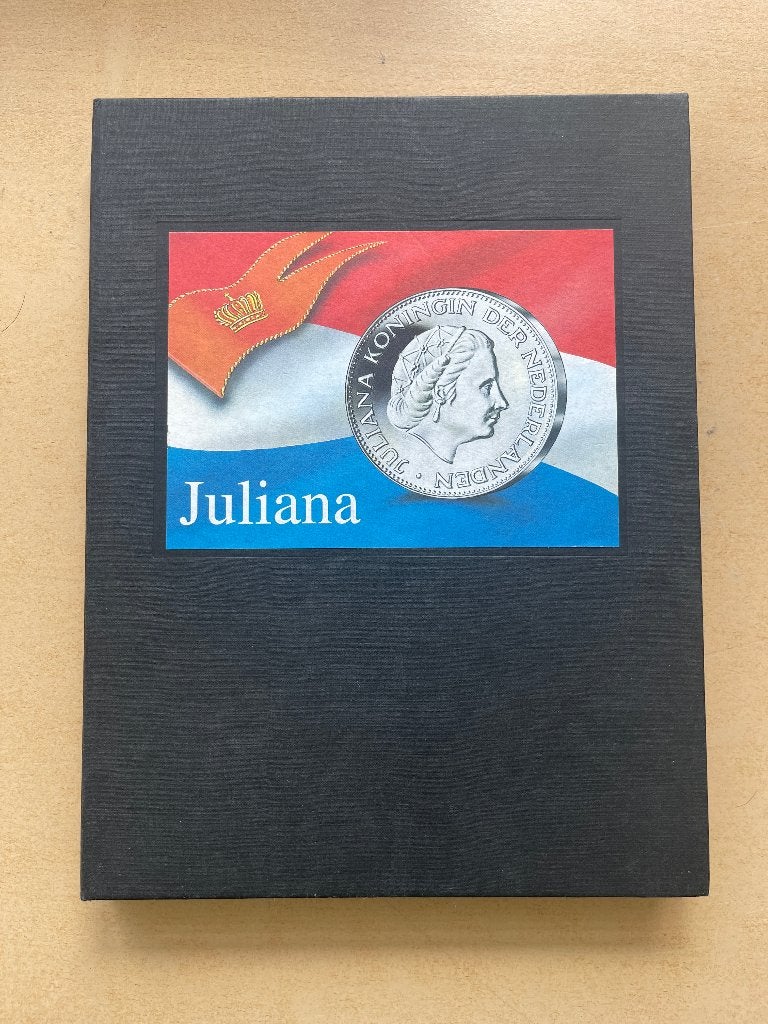 Nederlandse Munten Koningin Juliana set in Cassette, Postzegels en Munten, Munten | Nederland, Koningin Juliana, Setje, Zilver