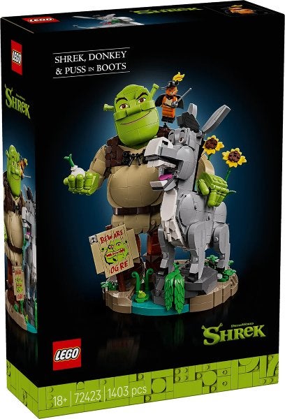 Lego Shrek set 72423  Shrek, Ezel en de Gelaarsde Kat, Overige thema's, Lego, Nieuw, Ophalen of Verzenden