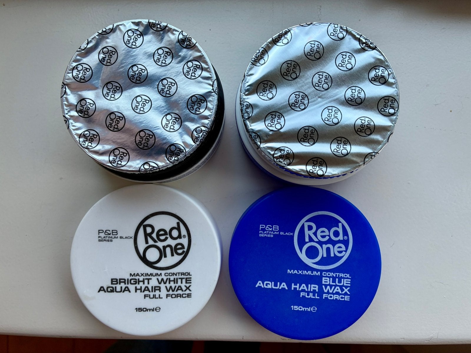 2 potten Red.One gel, Ophalen of Verzenden, Zo goed als nieuw, Gel, Wax, Haarlak of Mousse